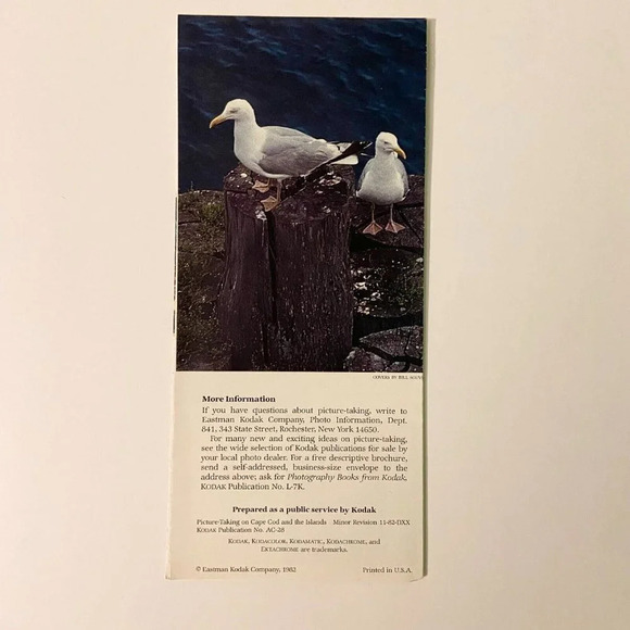 Vintage 1982 Picture Taking on Cape Cod and The Islands  Brochure Pamphlet - Picture 2 of 15